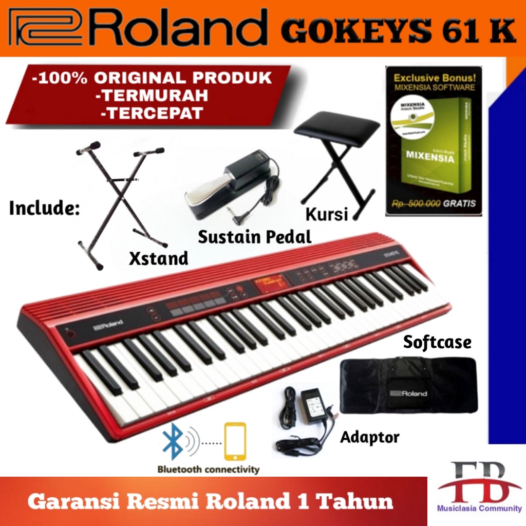 Jual Keyboard Roland GO Keys 61K / Go Key 61 / Gokey61 / Gokey 61 ...