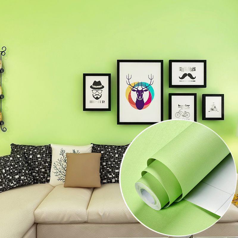 Jual Wallpaper Sticker Dinding Polos ijo Paste Minimalis Shopee Indonesia