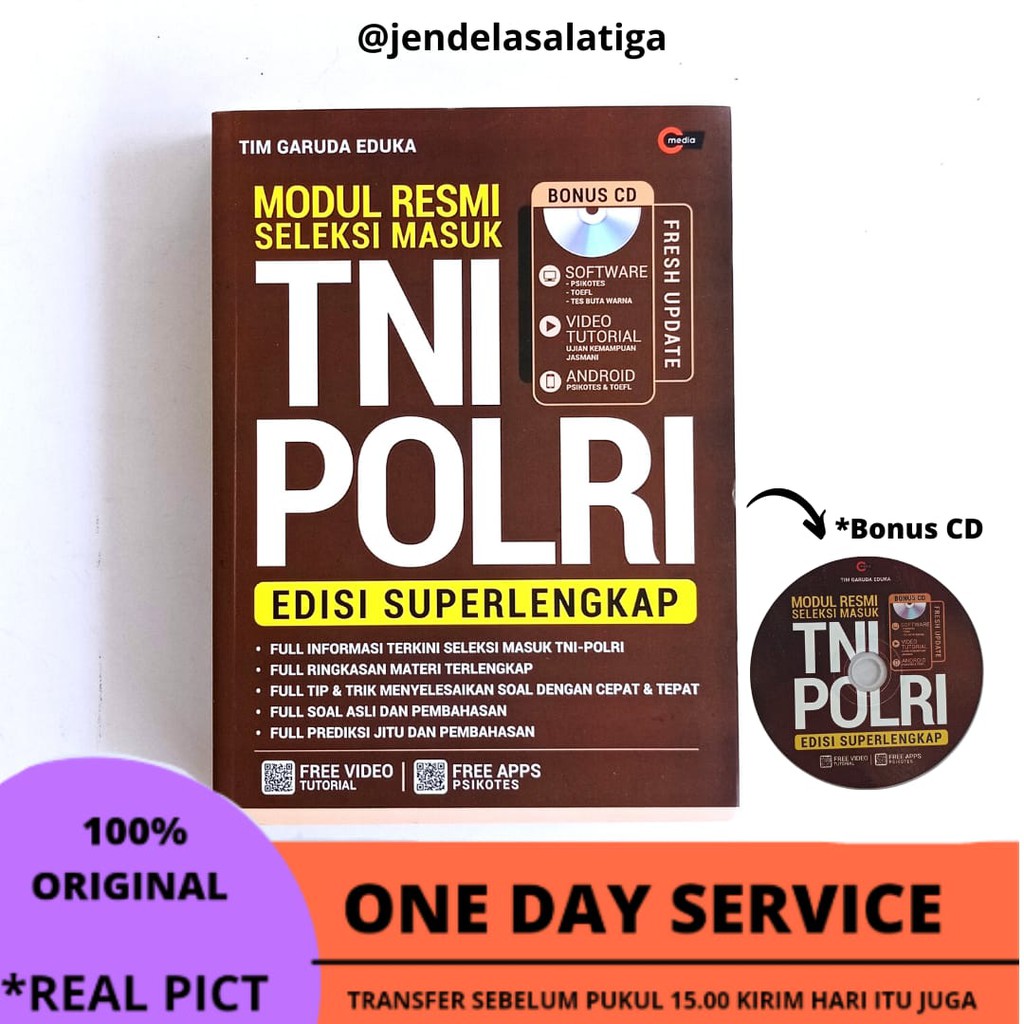 Jual Modul Resmi Seleksi Masuk Tni Polri Edisi Super Lengkap And Panduan