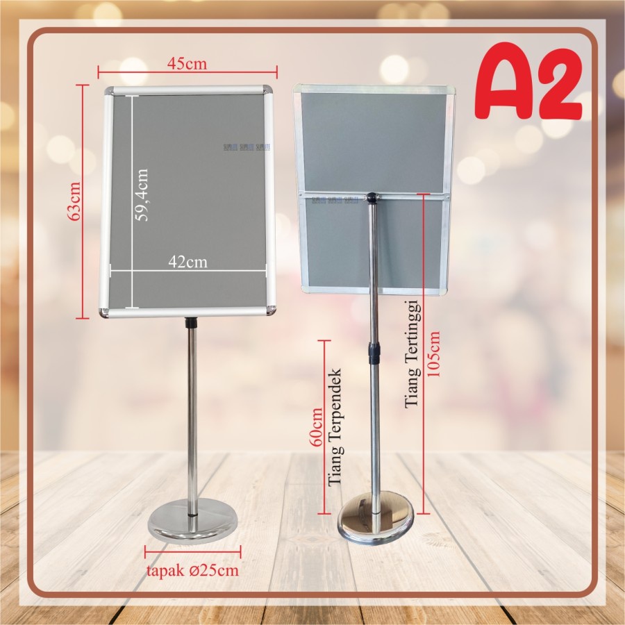 Jual Paket Snapframe Floor Standing, Telescopic Frame Poster Display ...