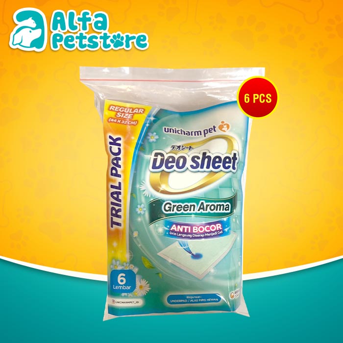 Jual Deo-sheet Alas Pipis Poop anjing Perlak Hewan 6 pcs Repack ...