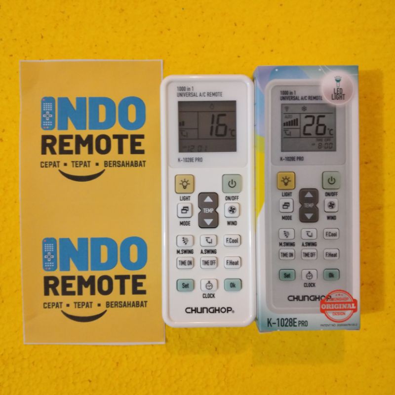 Jual REMOTE AC MULTI CHUNGHOP UNIVERSAL K1028E PRO Shopee Indonesia