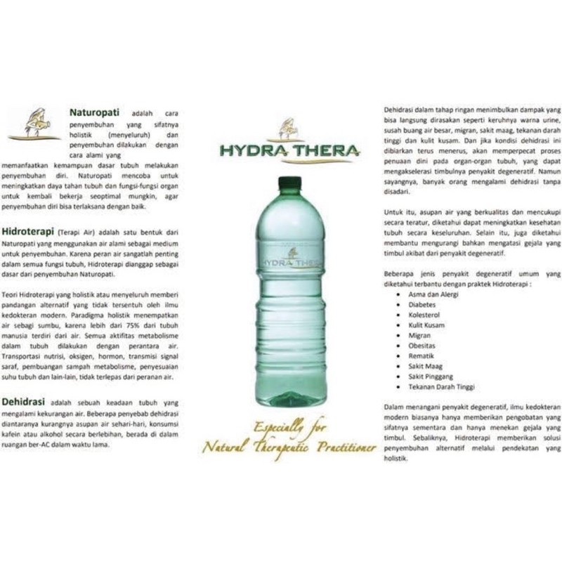 Jual Hydra Thera Natural Mineral Water 2000ml 100% AIR ALAMI MUDAH ...