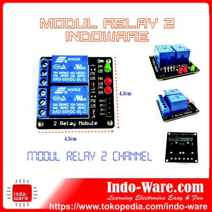 Jual Modul Relay 2 Indoware Modul Relay 2 Channel Inwer2970 Ayo Beli ...