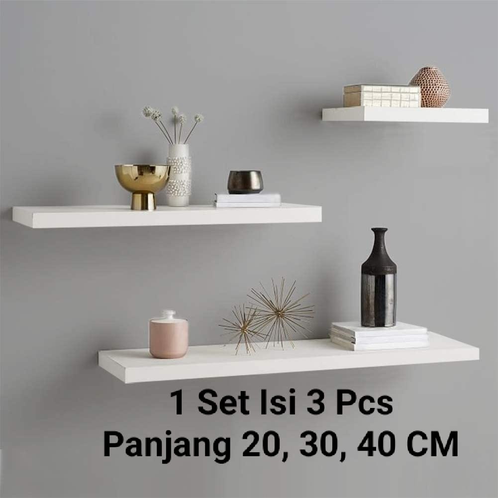 Jual RAK DINDING 1 SET ISI 3 Rak Minimalis Rak Dinding Slim Serbaguna ...