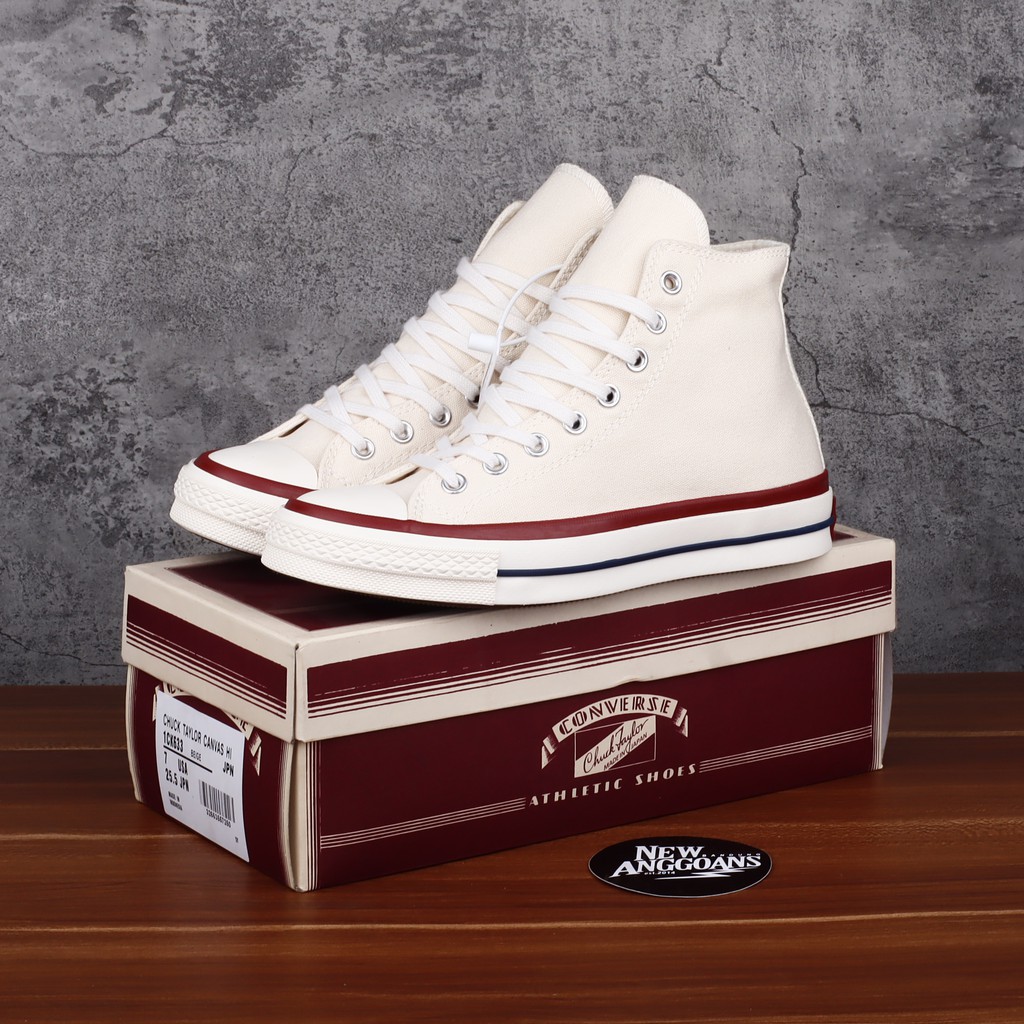 Sepatu Converse CT Chuck Taylor 50S 70S Th J VTG Japan Vintage Off White Cream Putih High