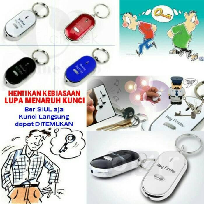 Jual gantungan kunci siul praktis pelacak kunci barang hilang | Shopee