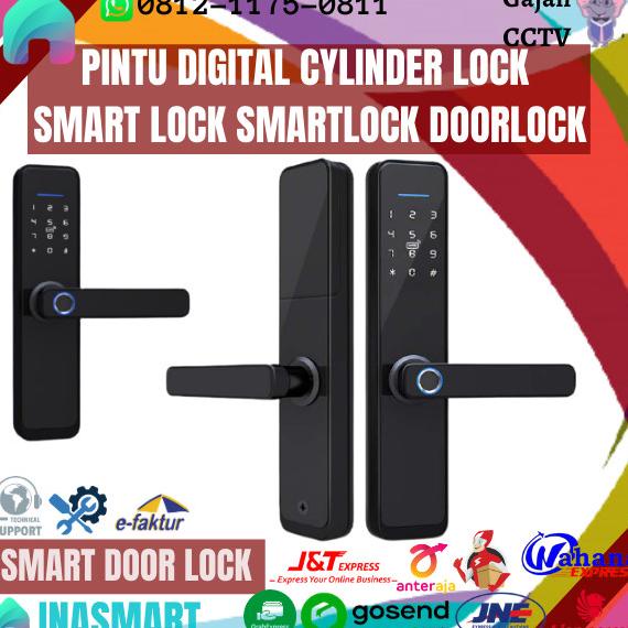 Jual PINTU DIGITAL X3 CYLINDER LOCK SMART LOCK SMARTHOME DOORLOCK ...