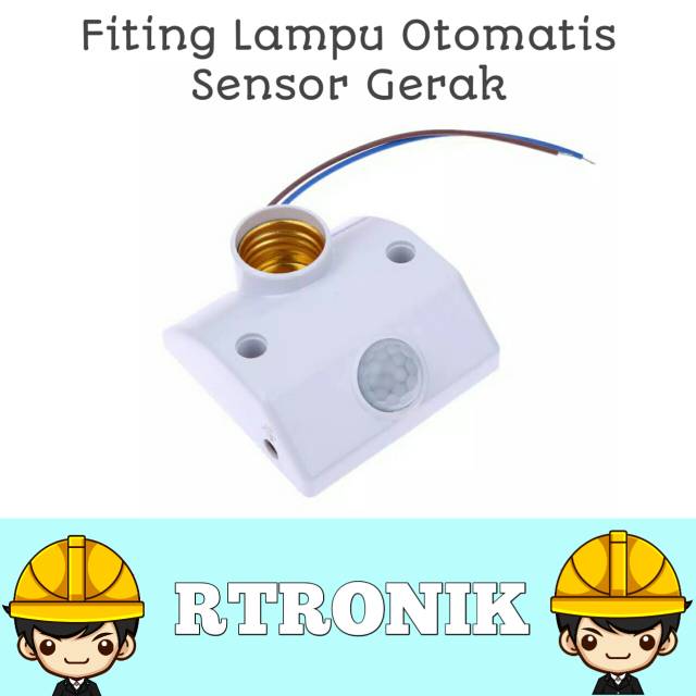 Jual Fiting Lampu Otomatis E27 Sensor Gerak Sensor PIR | Shopee Indonesia