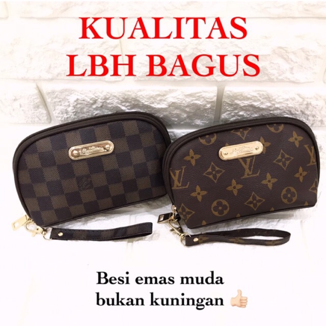 Tas Hape Rajut - crochet cellphone bag LV (Louis Vuitton Tapestry) 