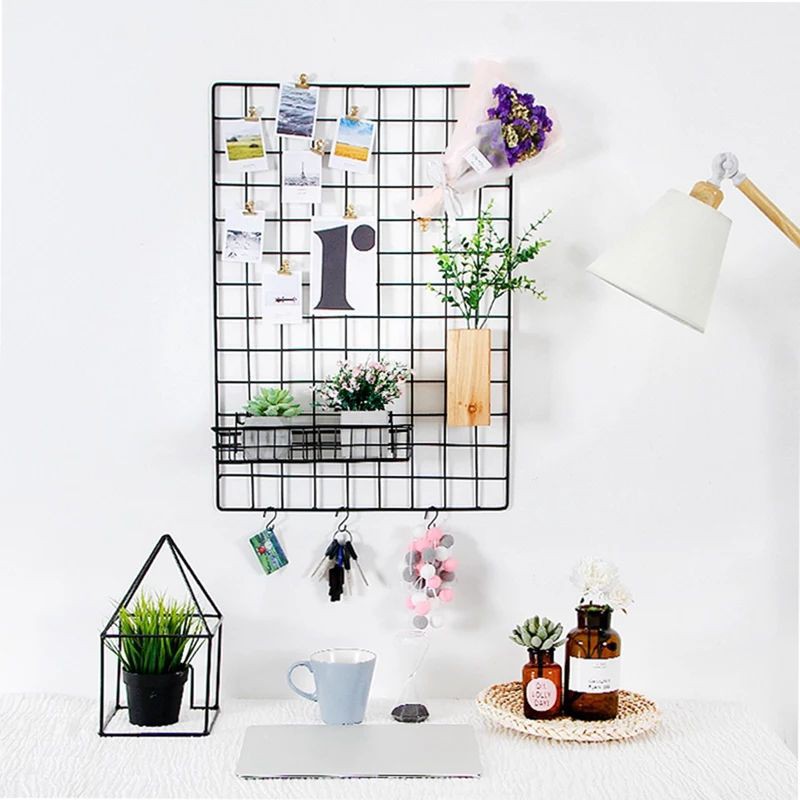 Jual Hiasan Dinding Panjang Wall Grid Rak Gantung Dinding Organizer ...