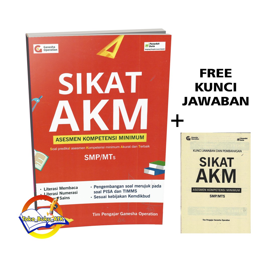 Jual BUKU LATIHAN SOAL SIKAT AKM ( ASSESMEN KOMPETENSI MINIMUM) SMP/MTs ...