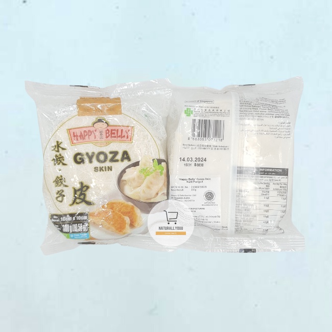 Jual Happy Belly Gyoza Skin 300gr Kulit Pangsit / Kulit Dumpling ...