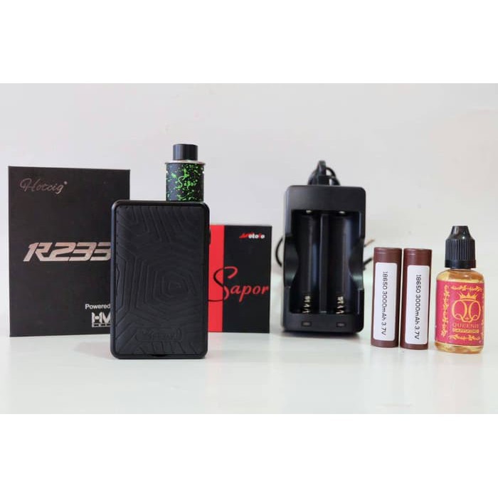 Jual paket authentic mod hotcig R233 kit RDA wotofo LG HG2 charger ...
