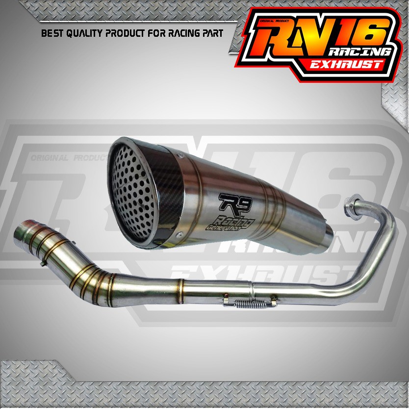 Jual knalpot racing r9 h2 cbr gsx satriafu vixion r15 byson nmax pcx ...