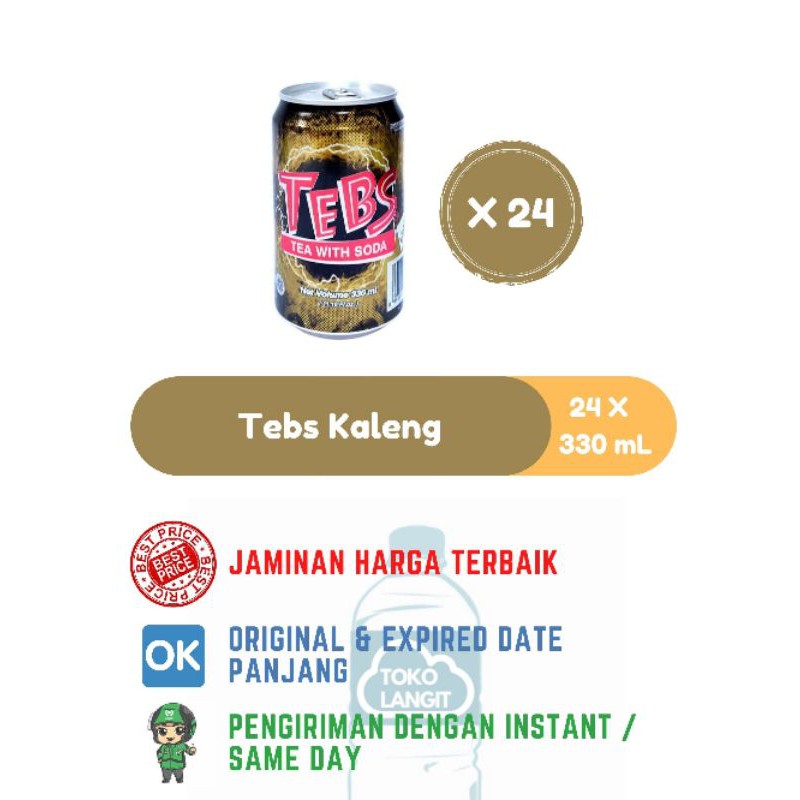 Jual Tebs Kaleng 330 Ml 24 Kaleng Karton Shopee Indonesia