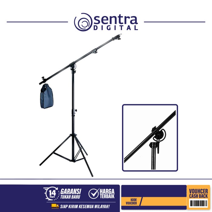 Jual Godox Light Boom Stand LB02 with Sand Bag (Reflector Holder