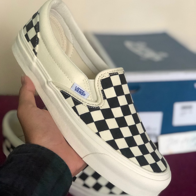 Vans slip on og checkerboard sales