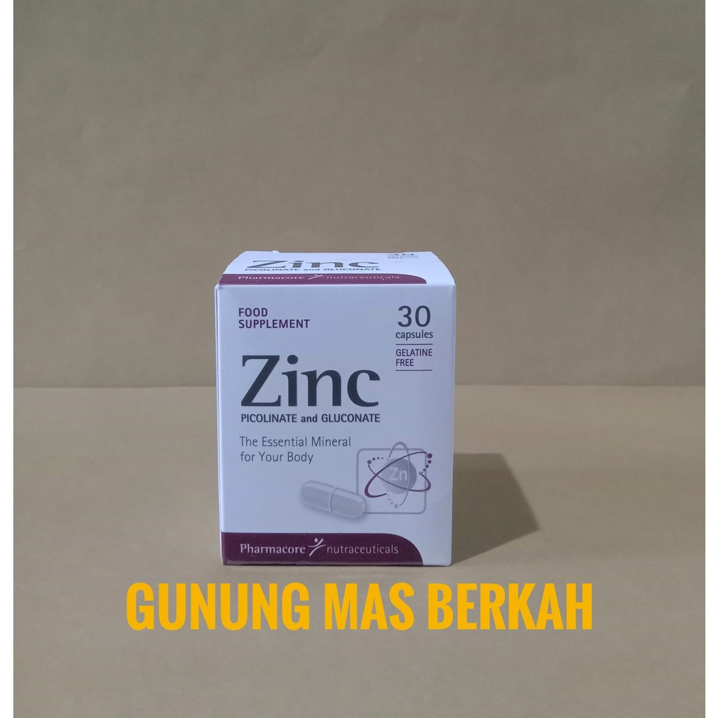 Jual ZINC PICOLINATE AND GLUCONATE 60 KAPSUL Zinc Zinc 60 kapsul