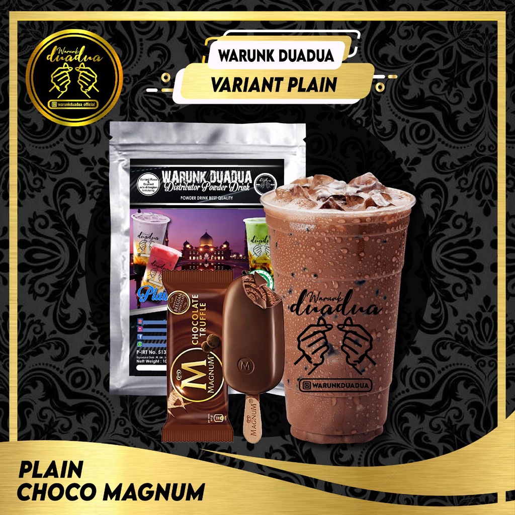 Jual PLAIN CHOCO MAGNUM 1kg / Bubuk Minuman Tanpa Gula Choco Magnum ...