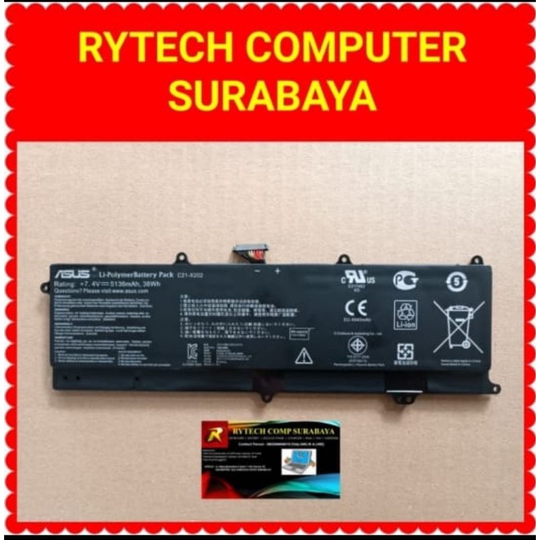 Jual Original Baterai Asus X201 X201e S200 S200e X202 X202e Q200e C21