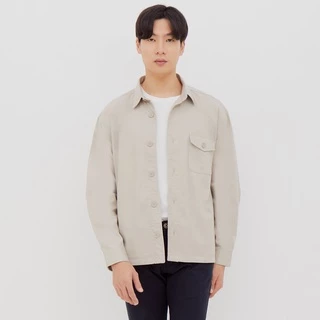 M231 Jaket Over Shirt Pria Panjang Khaki 2269A