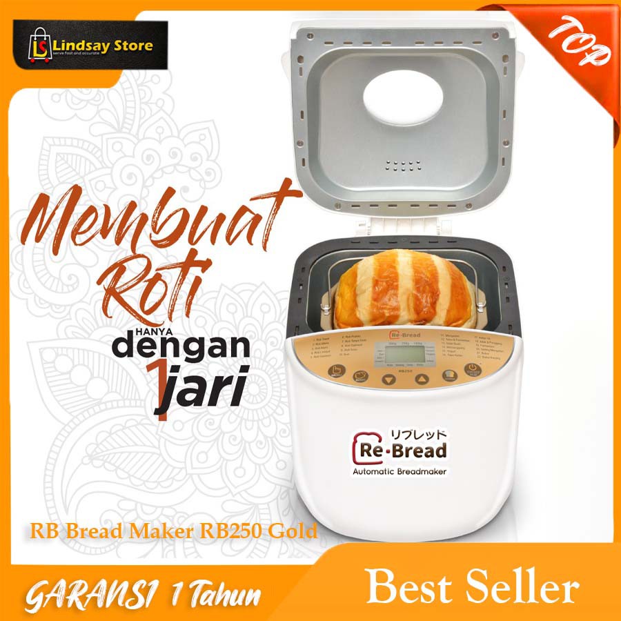 Jual RB Bread Maker RB250 Gold | Mesin Roti Otomatis Dengan 1 Jari ...