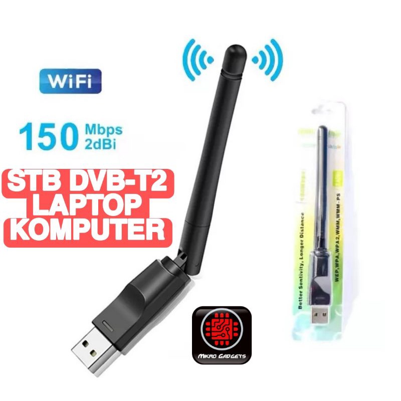 Jual Usb wifi adapter Mt7601 antena 802.11N B/G/N stable 150Mbps STB ...