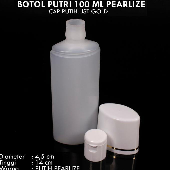 Jual Botol Putri 100ml Putih (tutup fliptop) | Shopee Indonesia