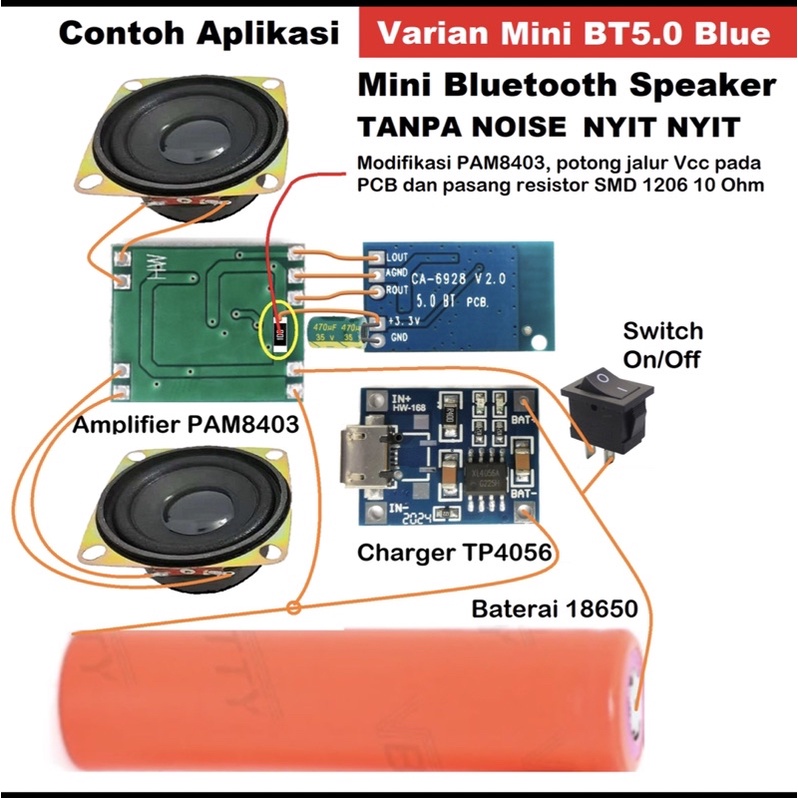 Jual Kit mini modul bluetooth hifi stereo | Shopee Indonesia
