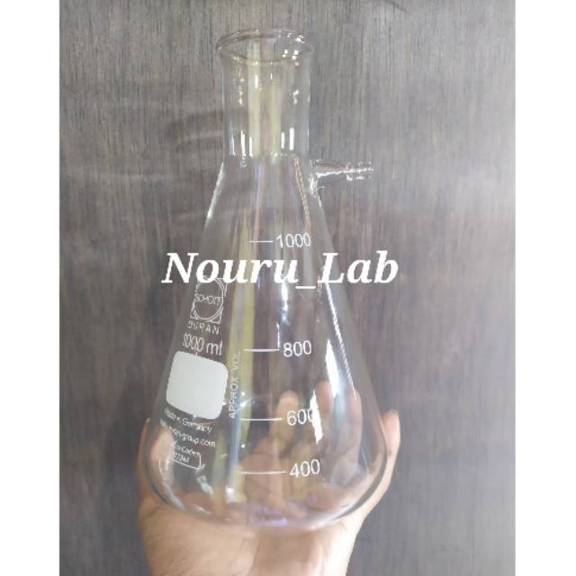 Jual Filtering Flask 2000ml Erlenmeyer Pipa Samping 2000ml Shopee