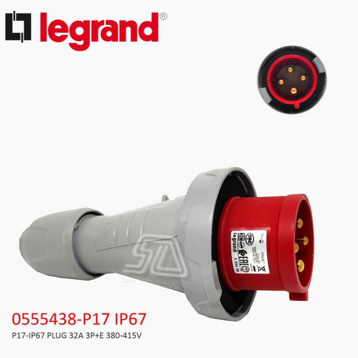 Jual LEGRAND P17 IP67 PLUG 32A 3P+E 380-415V 056327 | Shopee Indonesia