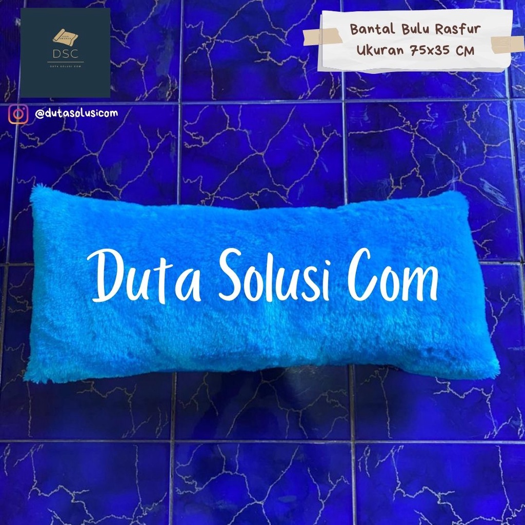Jual Bantal Panjang Bulu Rasfur Ukuran 75x35 CM (BISA MIX WARNA SESUAI ...