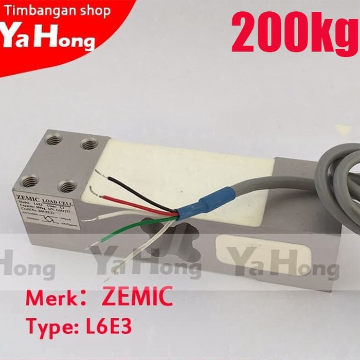 Jual Load Cell Sensor Berat Timbangan Digital Loadcell ZEMIC L6E3 200kg ...