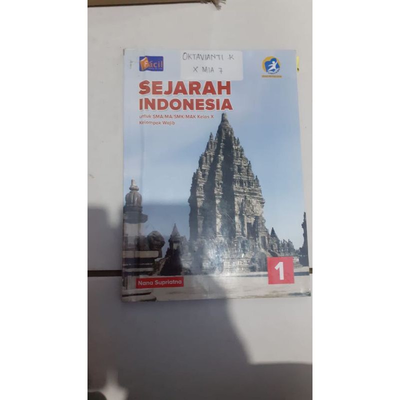 Jual Buku Paket SMA Sejarah Indonesia Wajib Kelas X / 10 (Facil ...