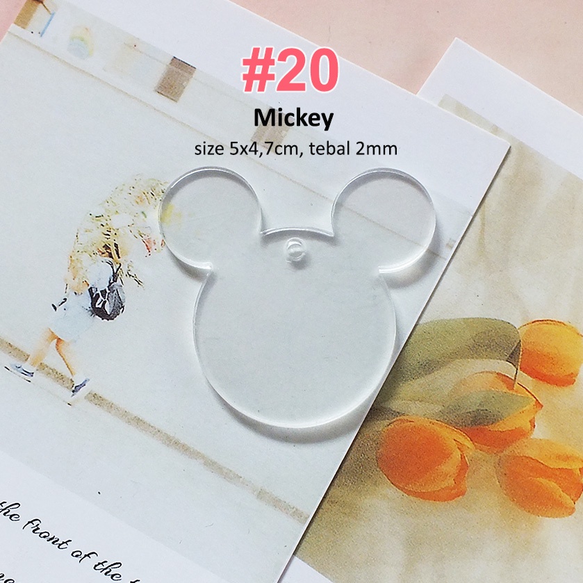 Jual BAHAN GANTUNGAN KUNCI AKRILIK POLOS / CLEAR BLANK ACRYLIC KEYCHAIN ...