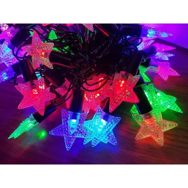 BINTANG LAMPU NATAL HIAS / LAMPU TUMBLR LED RAINBOW MOTIF BINTANG | AutoStock