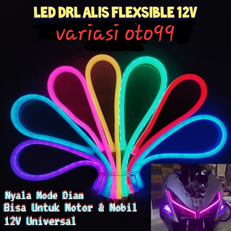 Jual LAMPU ALIS MOTOR DRL FLEXIBLE 30CM LAMPU MOTOR [HARGA 1PCS ...