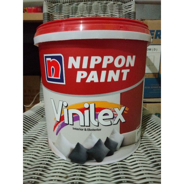 Jual CAT TEMBOK NIPPON PAINT VINILEX INTERIOR& EKSTERIOR 5 KG | Shopee ...