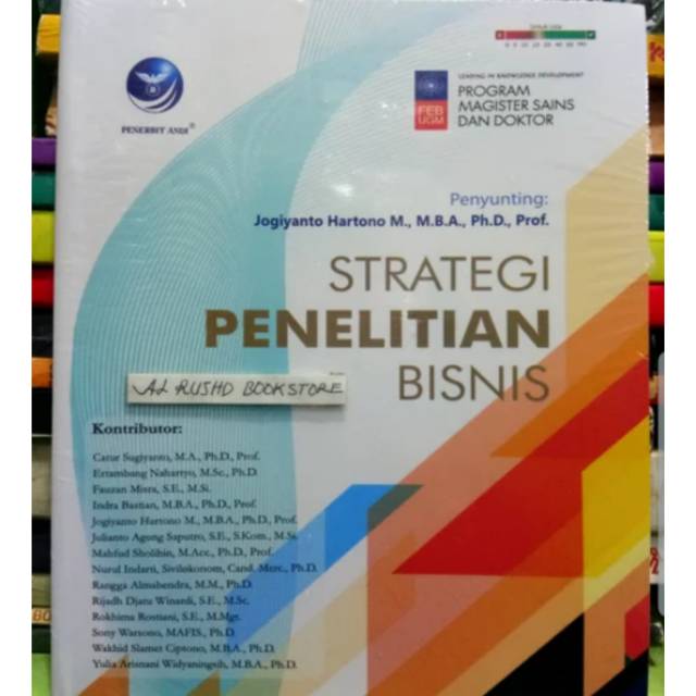 Jual Buku Original- STRATEGI PENELITIAN BISNIS - Jogiyanto Hartono ...