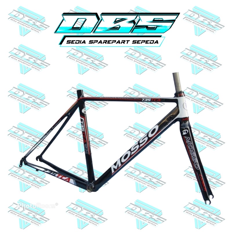 Jual FRAME MOSSO 735 TCA 700X52 BLACK RED 700C Shopee Indonesia