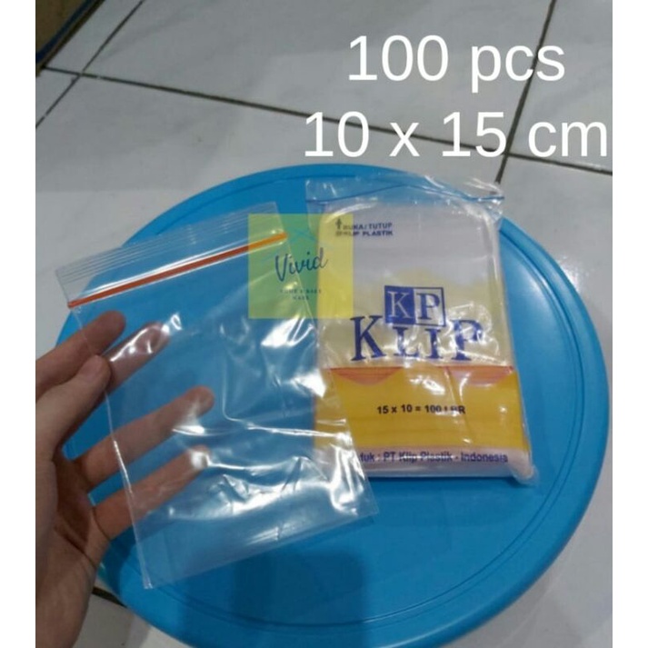 Jual Plastik Klip Kp 10 X 15 Cm Klip Plastik Bening 100 Pcs