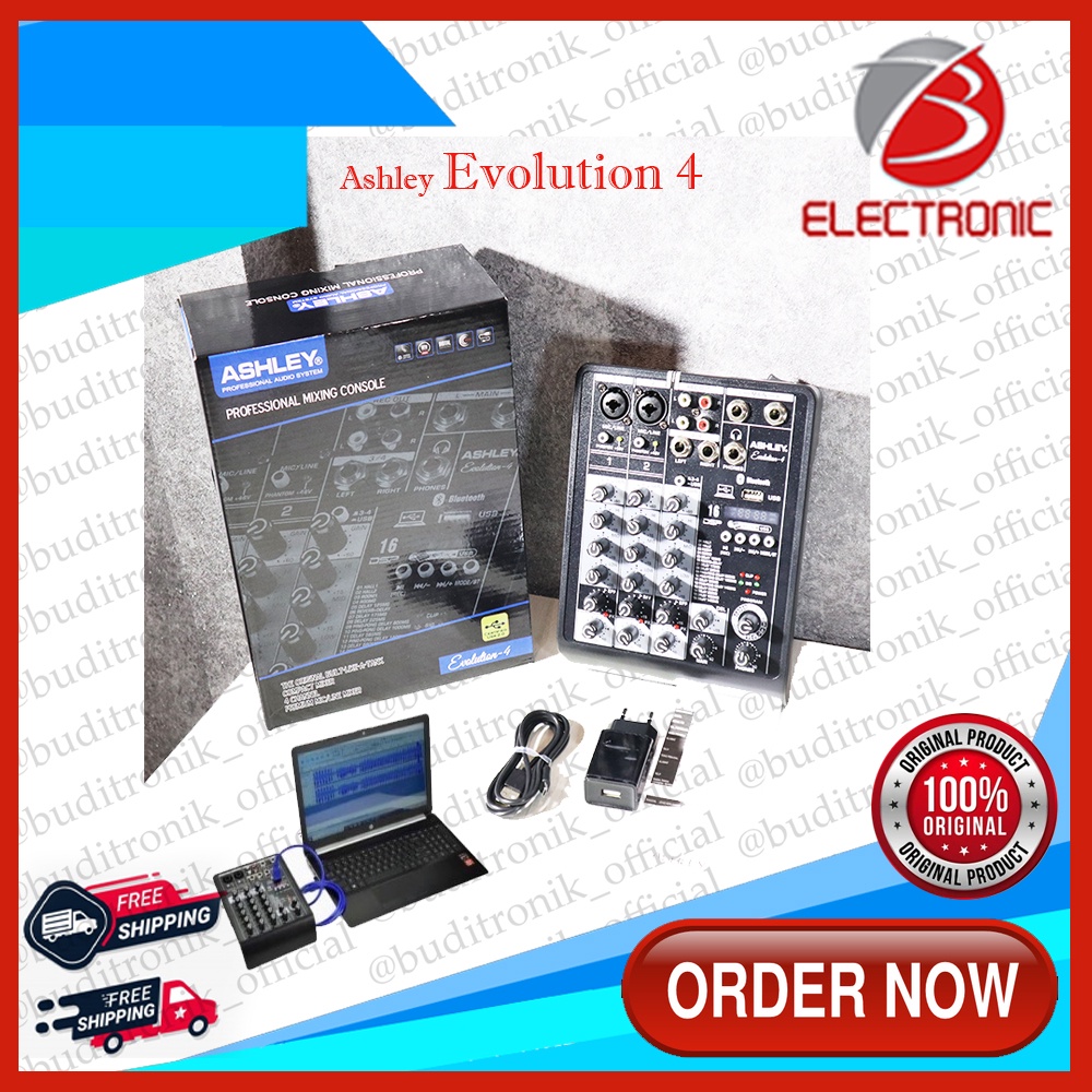Jual Mixer Ashley Evolution 4 Evolution4 Soundcard Original Garansi ...