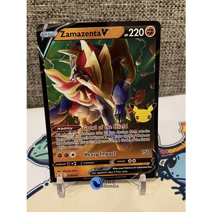 Jual Pokemon Tcg English Zamazenta V 1825 Ultra Rare Celebrations