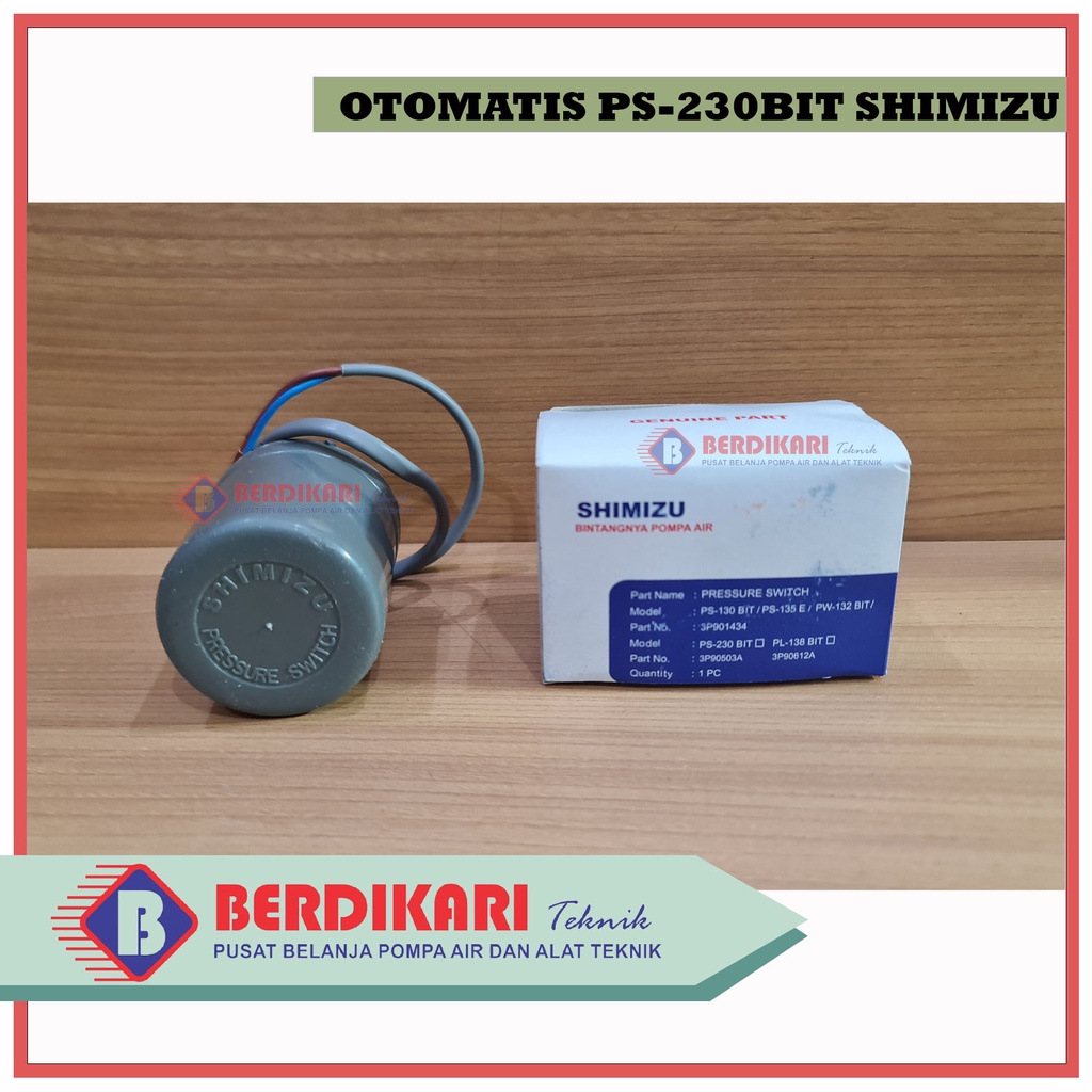 Jual Otomatis Pressure Switch Pompa Shimizu PS 230 BIT Wasser PW 225 EA ...