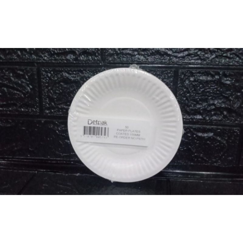 Jual Piring Kertas Paper Plate Ukuran Inch Jual Per Pack Isi Pcs