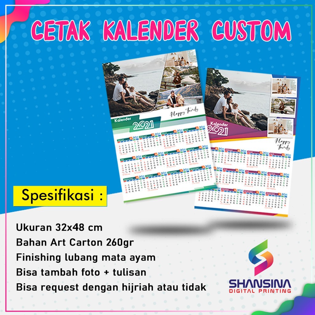 Jual KALENDER DINDING CUSTOM MURAH | Shopee Indonesia