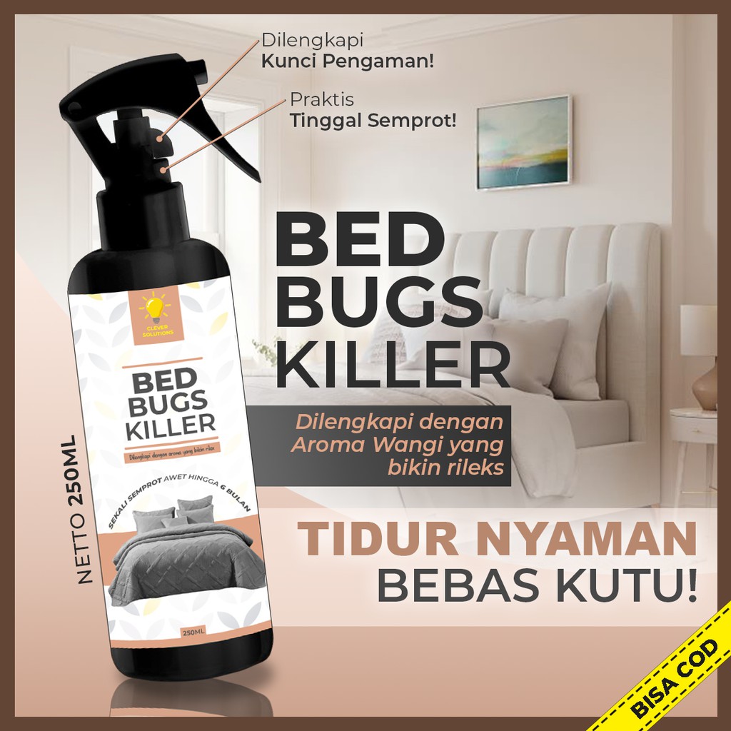 Jual Obat Anti Kutu Kasur Bed Bugs Killer Pembasmi Tungau Kutu Busuk ...