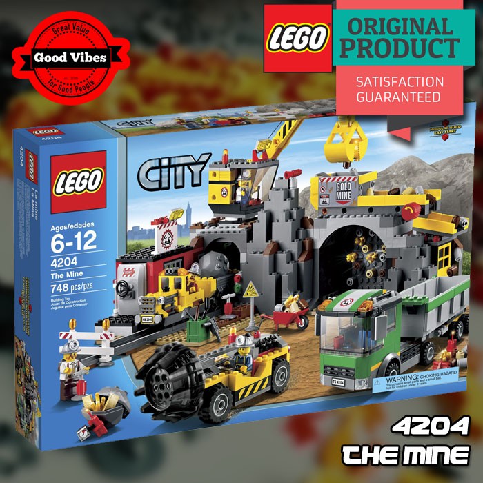 Jual Original LEGO CITY 4204 The Mine - Mainan Anak Edukasi Truk