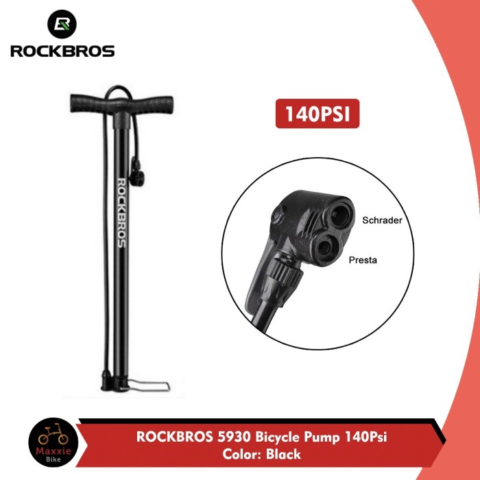 Jual Rockbros Pompa Sepeda Psi Presta Schrader Pentil Kecil Besar Shopee Indonesia